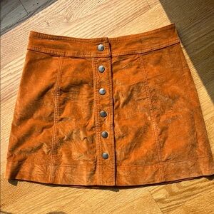 Madewell Brown Mini Skirt Casual Work